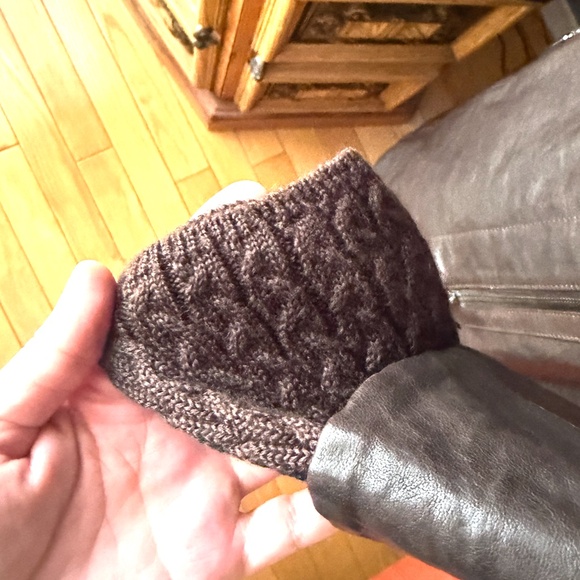 Vintage Danier chocolate brown full-length Italian leather coat NWOT - Picture 3 of 15